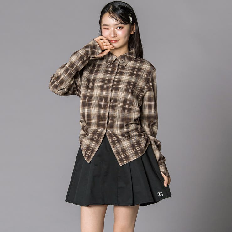 チェックシャツ×リブカーディガンセット(130~160cm) | ZIDDY | 詳細画像6 