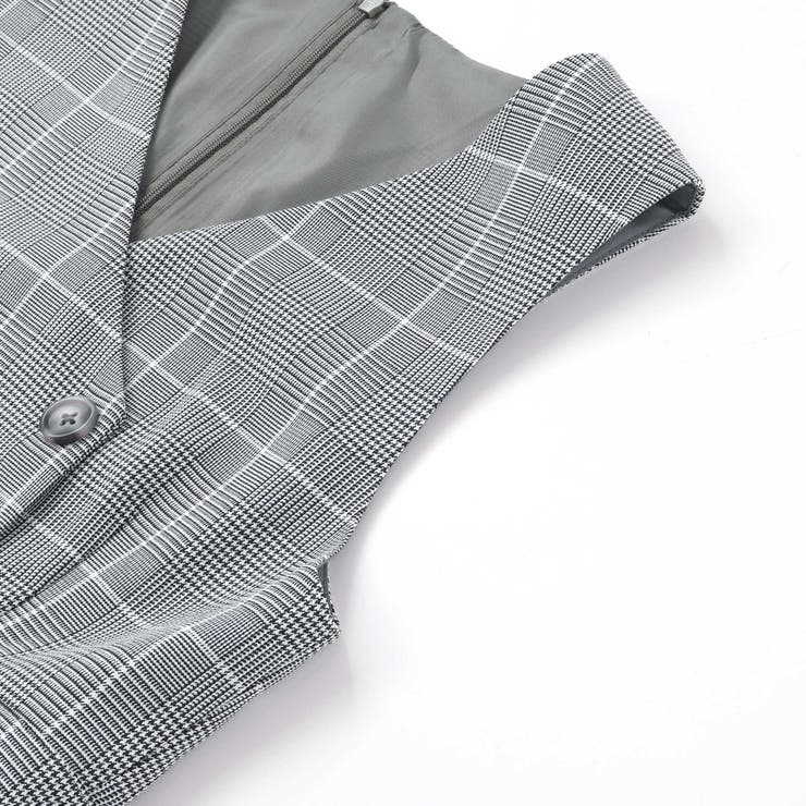 【 ニコ☆プチ 掲載 】グレンチェックジャンパースカート(130~160cm) | ZIDDY | 詳細画像10 