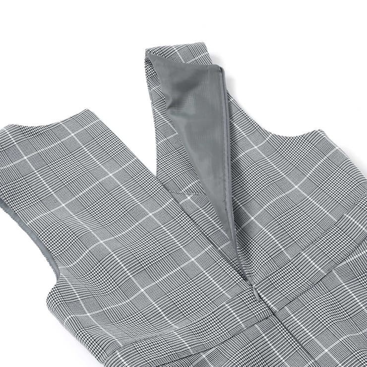 【 ニコ☆プチ 掲載 】グレンチェックジャンパースカート(130~160cm) | ZIDDY | 詳細画像12 