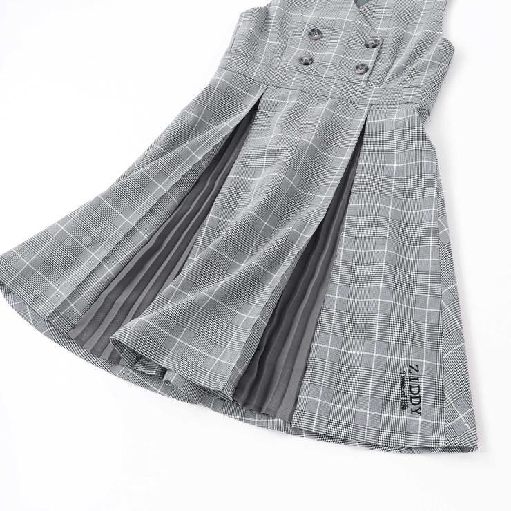 【 ニコ☆プチ 掲載 】グレンチェックジャンパースカート(130~160cm) | ZIDDY | 詳細画像13 