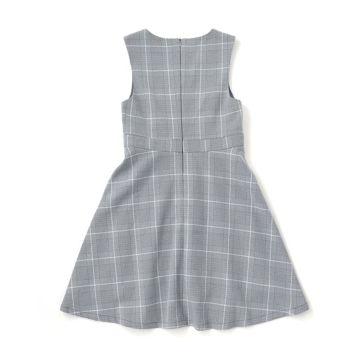 【 ニコ☆プチ 掲載 】グレンチェックジャンパースカート(130~160cm) | ZIDDY | 詳細画像8 
