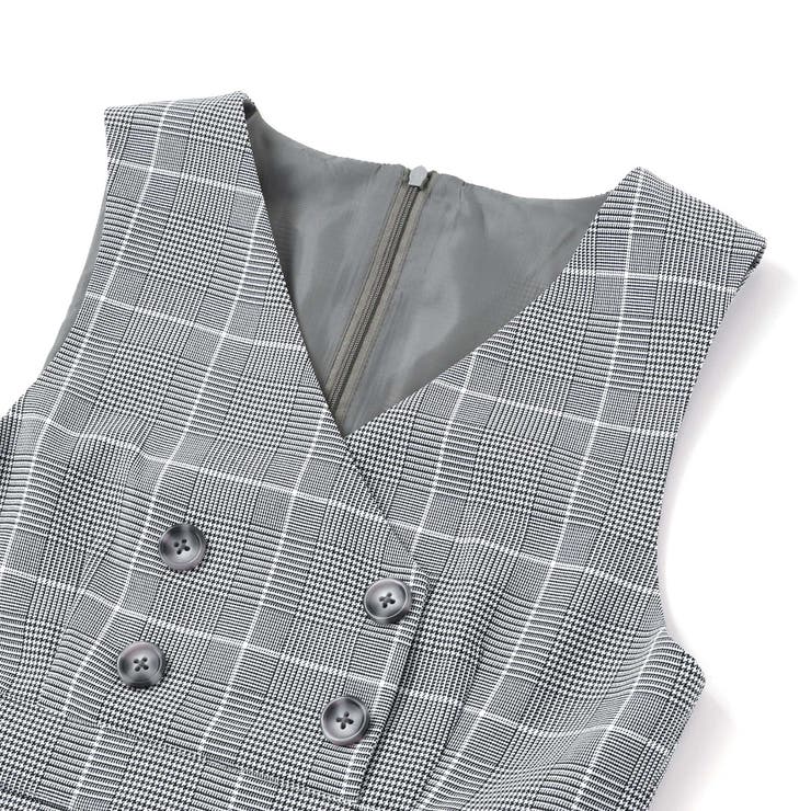 【 ニコ☆プチ 掲載 】グレンチェックジャンパースカート(130~160cm) | ZIDDY | 詳細画像9 