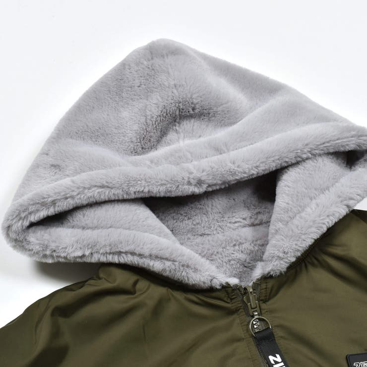 ニコ☆プチ 掲載 】リバーシブルファーブルゾン(130~160cm)[品番