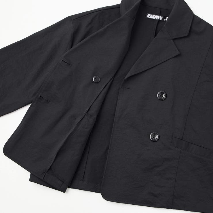 【 ニコ☆プチ 掲載 】トレンチコート風ブルゾン(130~160cm) | ZIDDY | 詳細画像13 