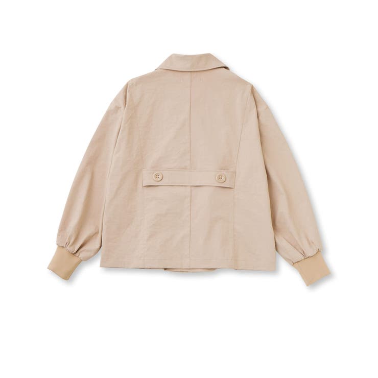 【 ニコ☆プチ 掲載 】トレンチコート風ブルゾン(130~160cm) | ZIDDY | 詳細画像15 