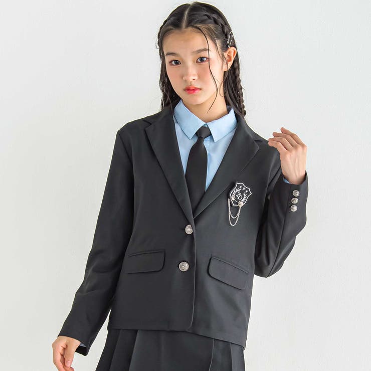 エンブレム付きジャケット(140~160cm)[品番：BEBK0010353