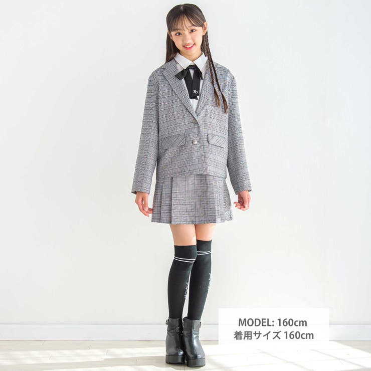 エンブレム付きジャケット(140~160cm)[品番：BEBK0010353