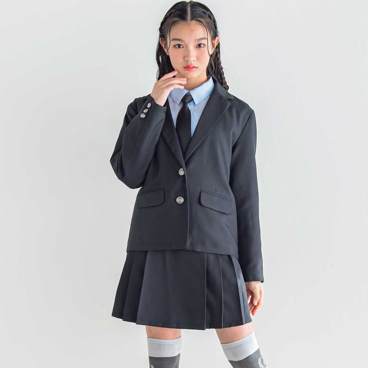 エンブレム付きジャケット(140~160cm)[品番：BEBK0010353