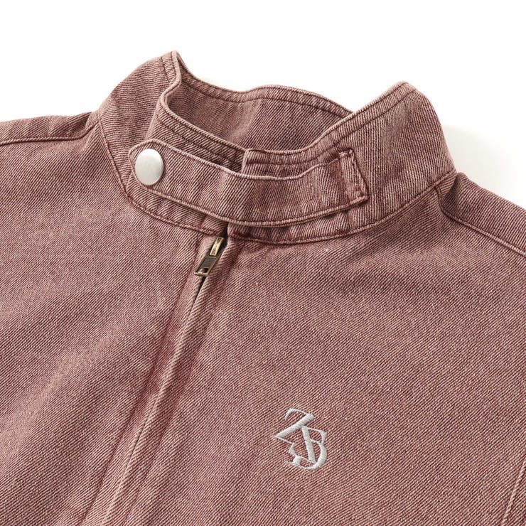 【 ニコ☆プチ 掲載 】ハイネックデニムジャケット(130~160cm) | ZIDDY | 詳細画像13 