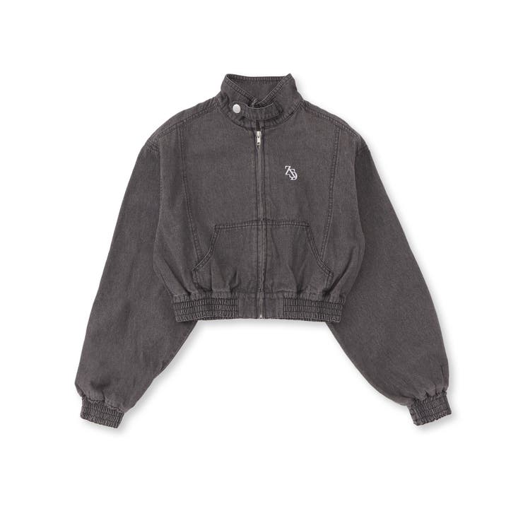 【 ニコ☆プチ 掲載 】ハイネックデニムジャケット(130~160cm) | ZIDDY | 詳細画像9 