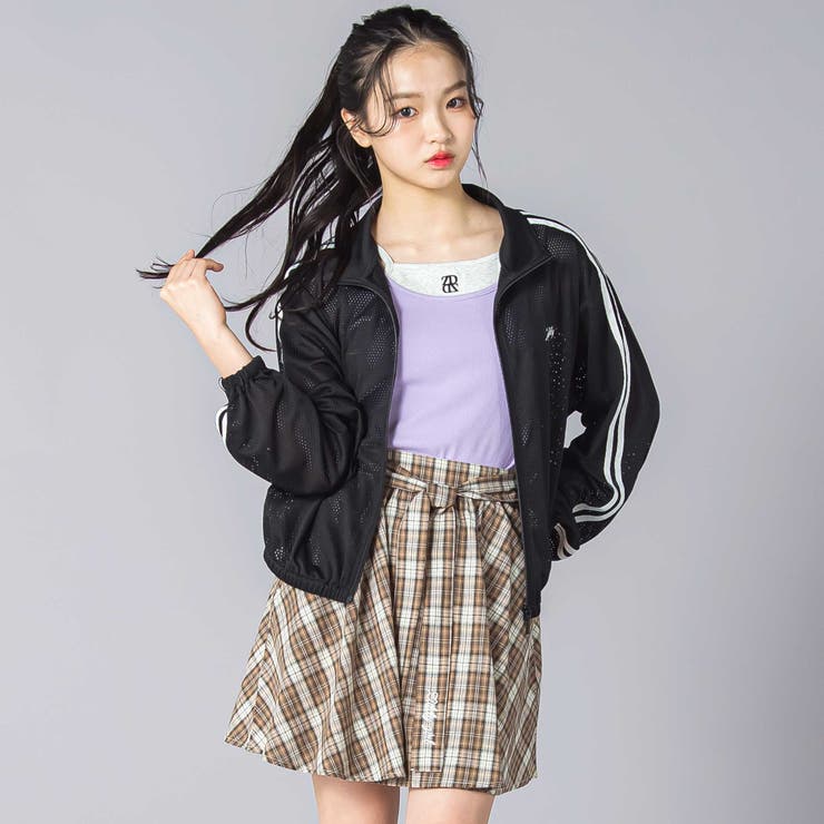 肩ラインメッシュジャケット(130~160cm)[品番：BEBK0011225