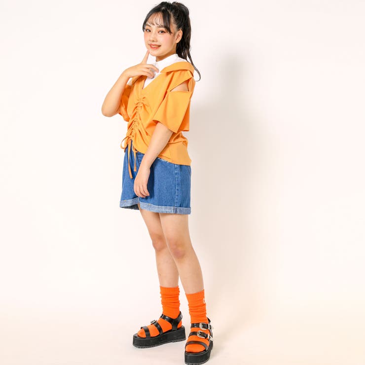 ドロストドッキングシャツ(130~160cm) | ZIDDY | 詳細画像5 