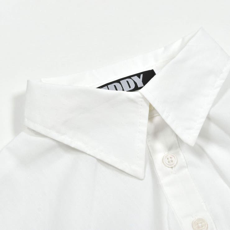 【 ニコ☆プチ 掲載 】裾ゴムクロップドシャツ(130~160cm) | ZIDDY | 詳細画像10 