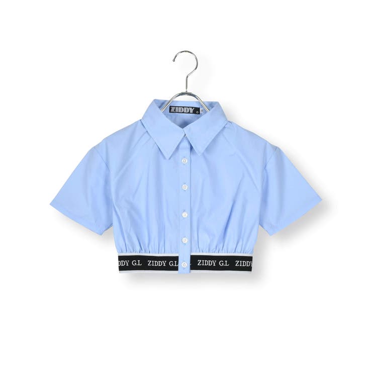 【 ニコ☆プチ 掲載 】裾ゴムクロップドシャツ(130~160cm) | ZIDDY | 詳細画像15 