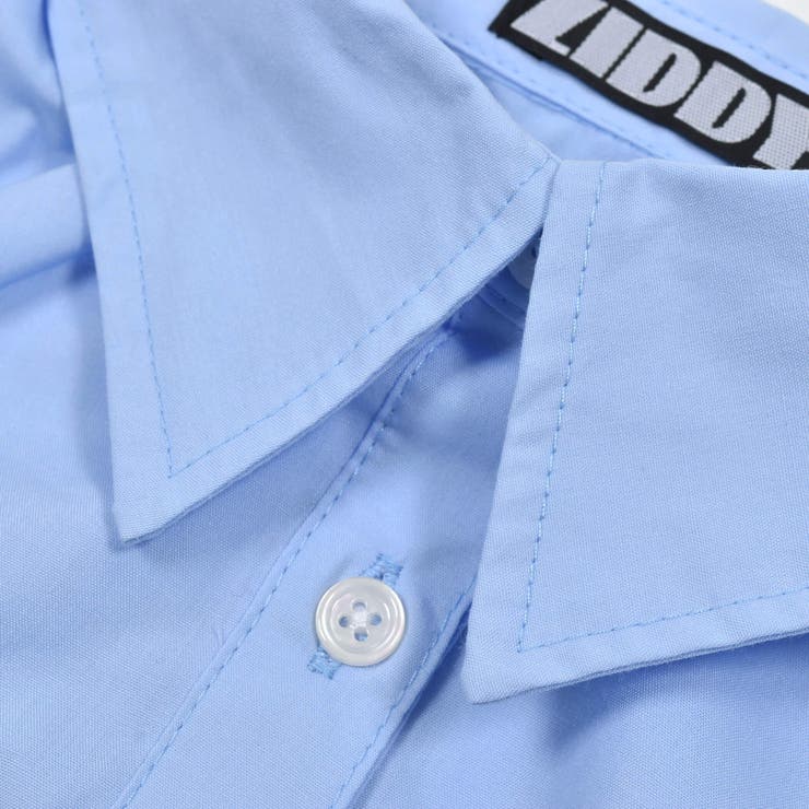 【 ニコ☆プチ 掲載 】裾ゴムクロップドシャツ(130~160cm) | ZIDDY | 詳細画像18 