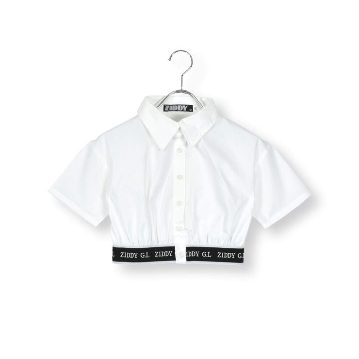 【 ニコ☆プチ 掲載 】裾ゴムクロップドシャツ(130~160cm) | ZIDDY | 詳細画像8 