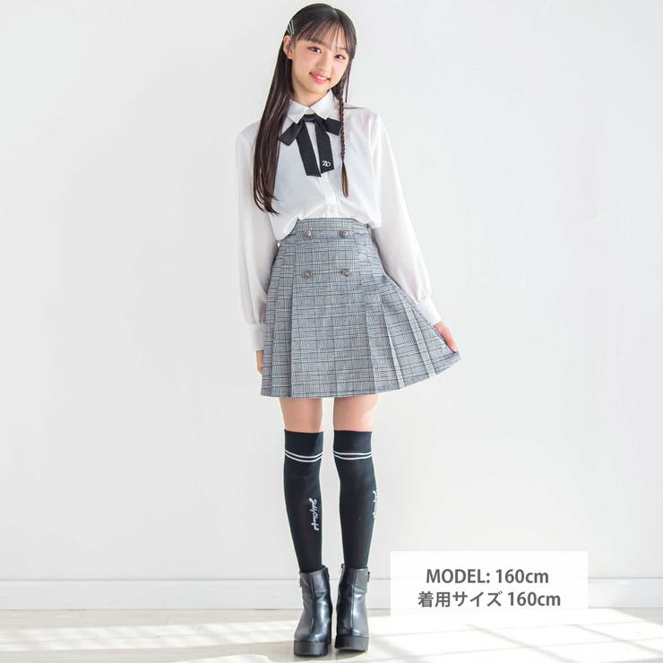 リボンタイ付きブラウス(130~160cm) | ZIDDY | 詳細画像2 