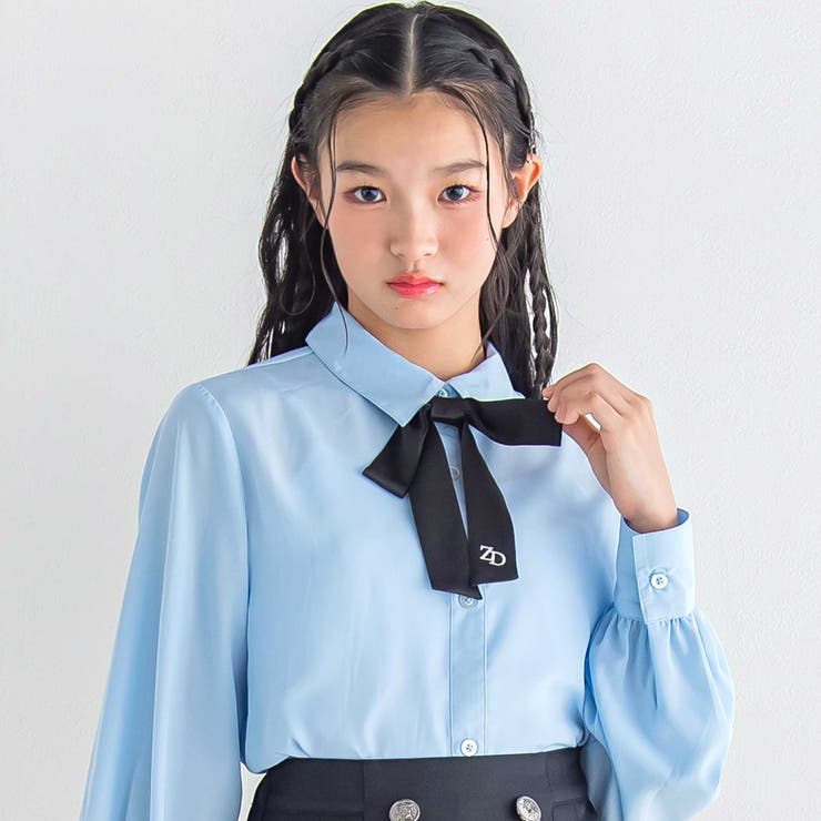 リボンタイ付きブラウス(130~160cm) | ZIDDY | 詳細画像7 