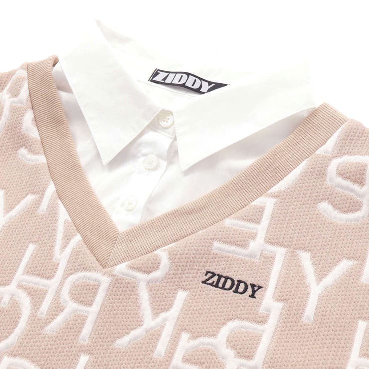 【 ニコ☆プチ 掲載 】ショートベストドッキング風シャツ(130~160cm) | ZIDDY | 詳細画像15 