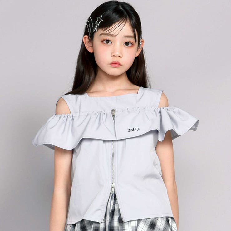 2WAY肩見せフリルブラウス[品番：BEBK0011348]｜ZIDDY