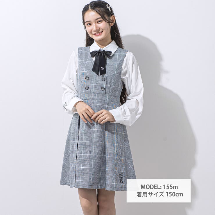 【 ニコ☆プチ 掲載 】リボン付きブラウス(130~160cm) | ZIDDY | 詳細画像3 