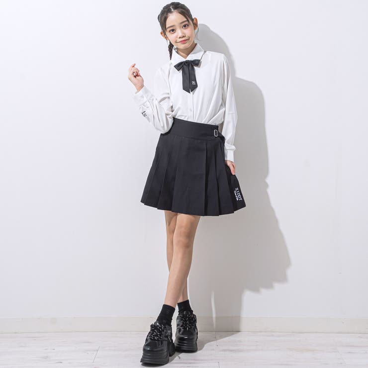 【 ニコ☆プチ 掲載 】リボン付きブラウス(130~160cm) | ZIDDY | 詳細画像5 