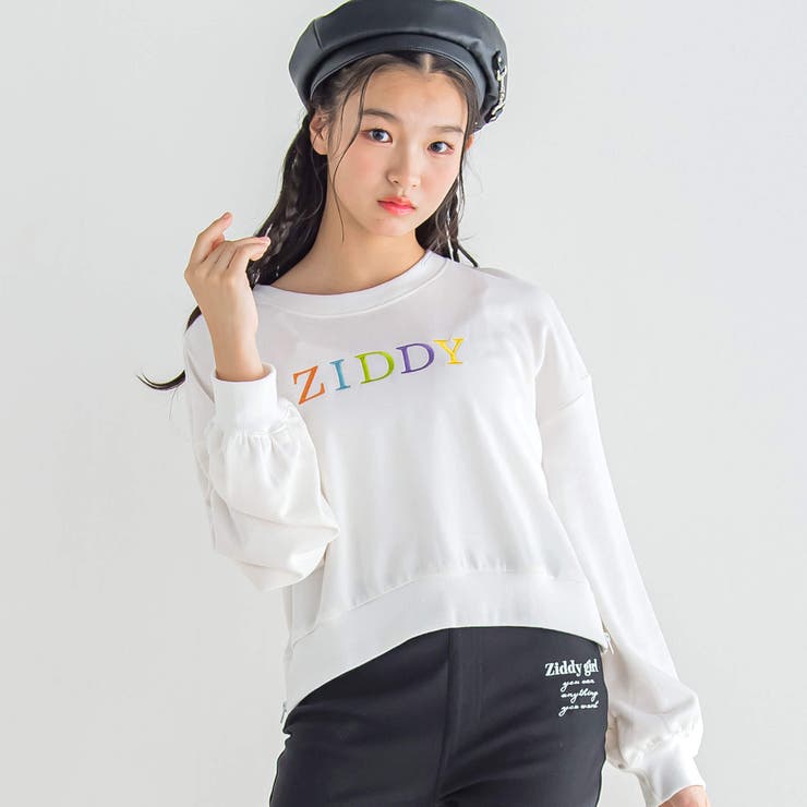 サイドジップカラフルロゴ刺しゅうプルオーバー(130~160cm) | ZIDDY | 詳細画像1 