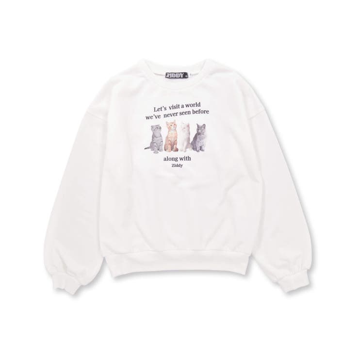 ネコプリント裏起毛トレーナー(130~160cm) | ZIDDY | 詳細画像6 