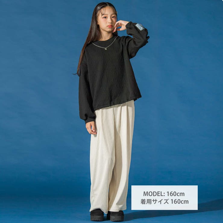 ネックレス付きキルトドロストプルオーバー(130~160cm) | ZIDDY | 詳細画像2 