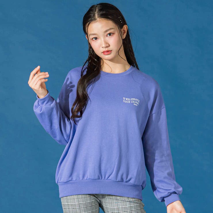 リボンロゴプリントトレーナー(130~160cm) | ZIDDY | 詳細画像1 