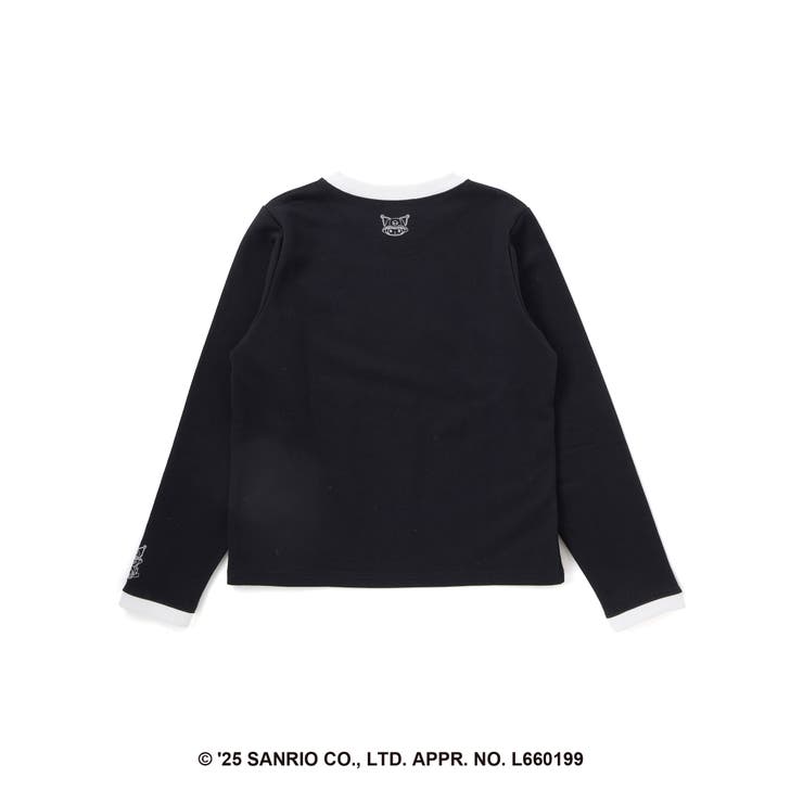 【クロミ】刺しゅう配色リンガースウェット(130~160cm) | ZIDDY | 詳細画像11 