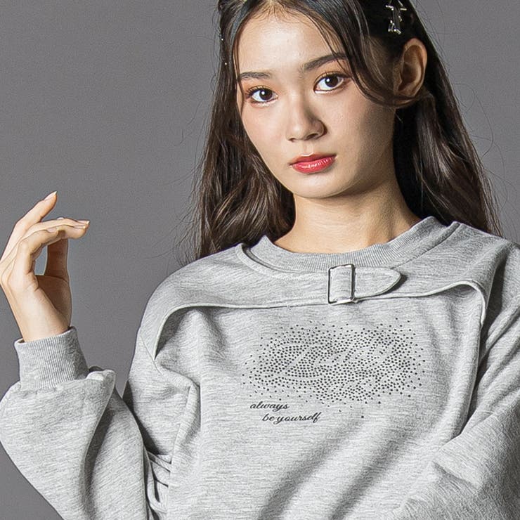 ラインストーン・トレーナー(130~160cm) | ZIDDY | 詳細画像4 