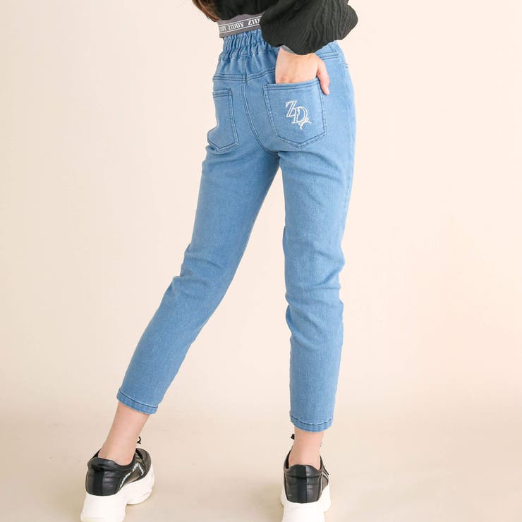 【 ニコ☆プチ 掲載 】プチハイウエストスキニー(130~160cm) | ZIDDY | 詳細画像6 