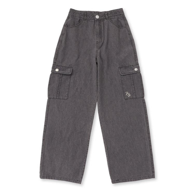 【 ニコ☆プチ 掲載 】デニムカーゴパンツ(130~160cm) | ZIDDY | 詳細画像13 