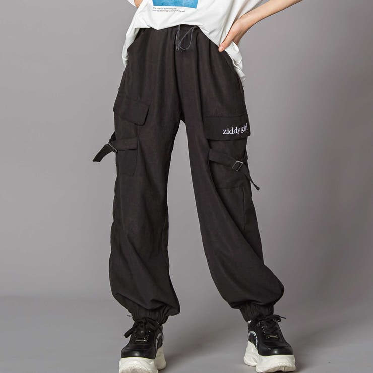 サテンカーゴパンツ(130~160cm)[品番：BEBK0010797]｜ZIDDY