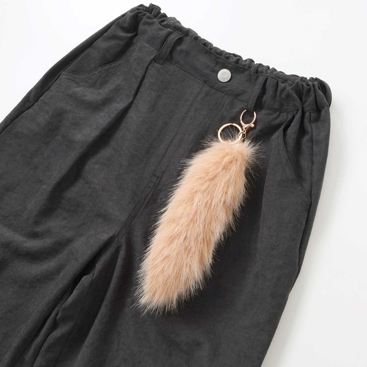 キーホルダー付きサテンライクワイドパンツ(130~160cm) | ZIDDY | 詳細画像10