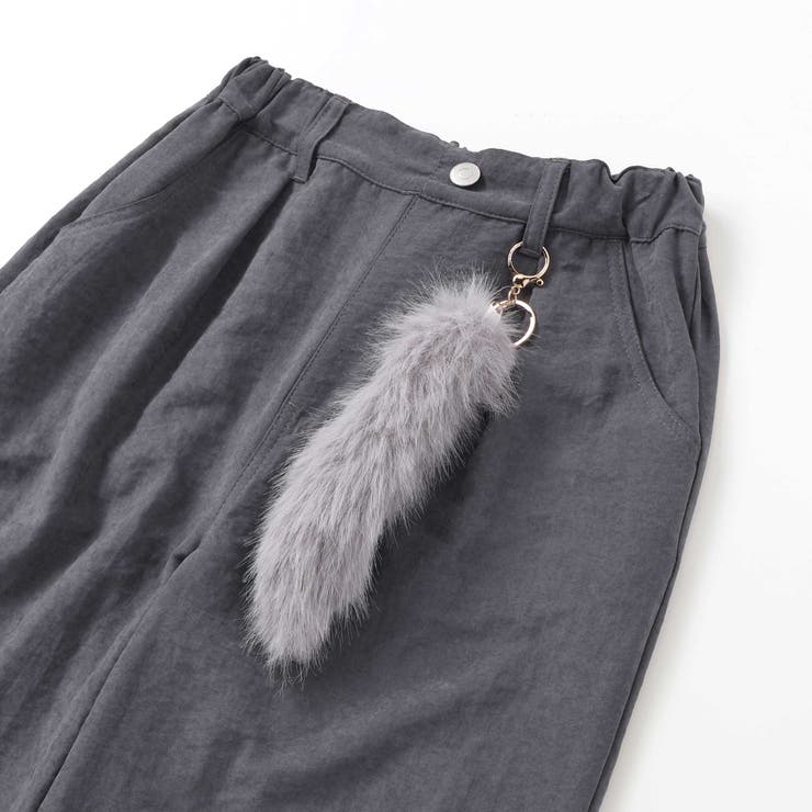 キーホルダー付きサテンライクワイドパンツ(130~160cm) | ZIDDY | 詳細画像13