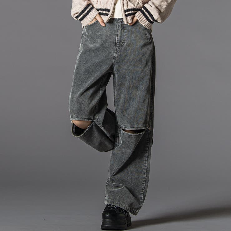 グレー | コーデュロイボトム(130~160cm) | ZIDDY