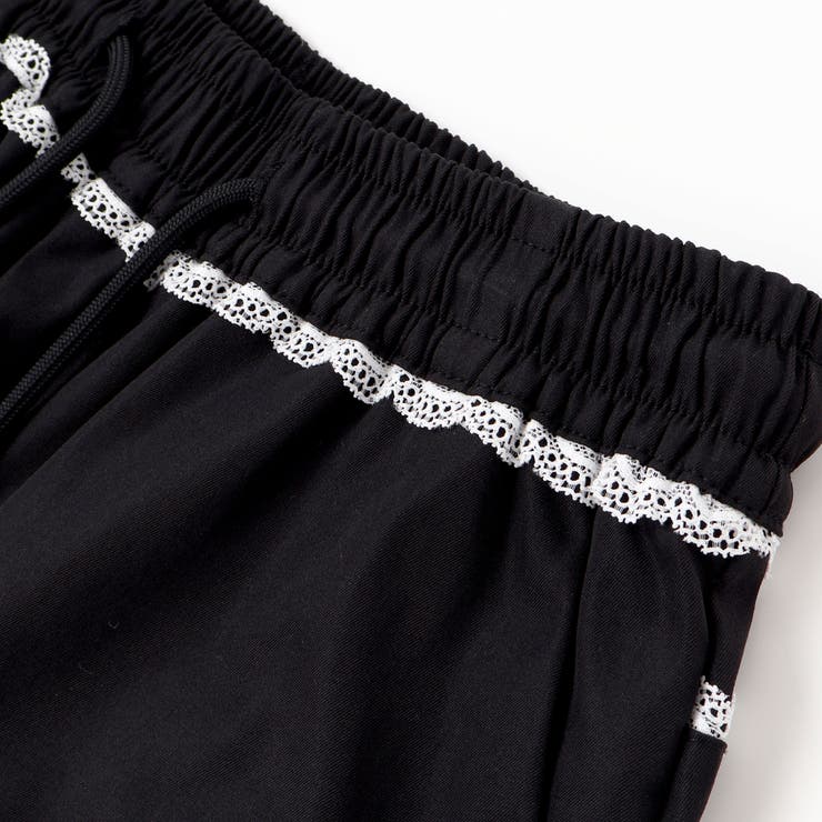 チラレースウエストワイドパンツ(130~160cm) | ZIDDY | 詳細画像12 