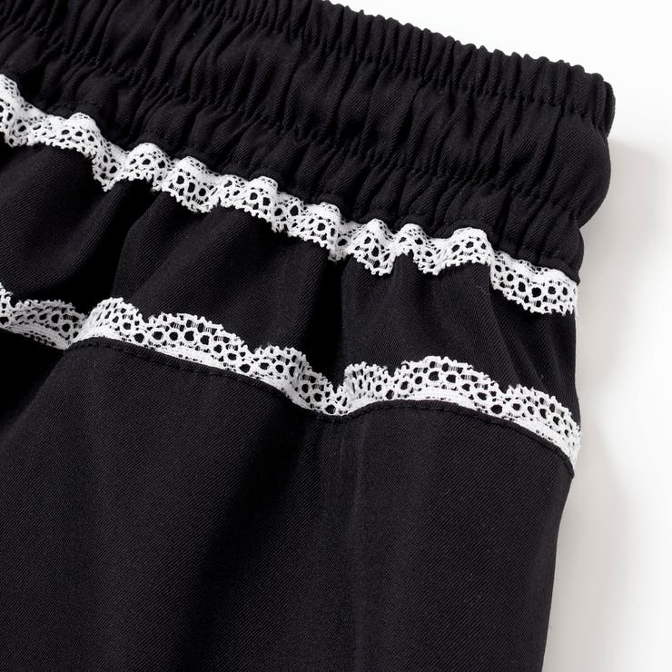 チラレースウエストワイドパンツ(130~160cm) | ZIDDY | 詳細画像13 