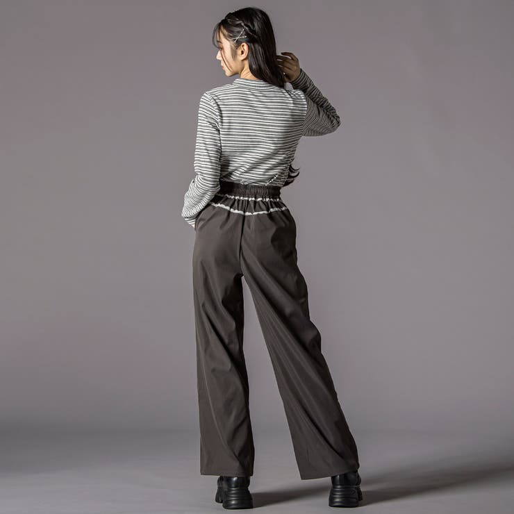 チラレースウエストワイドパンツ(130~160cm) | ZIDDY | 詳細画像6 