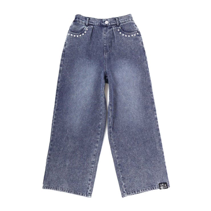 スタッズデニムワイドパンツ(130~160cm) | ZIDDY | 詳細画像8 