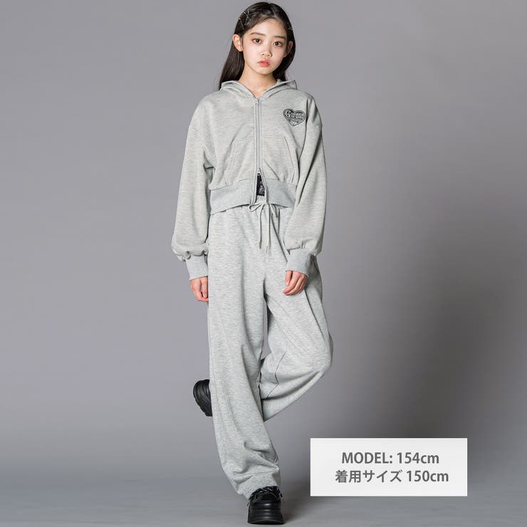 レースアップ・カーブパンツ（ベルト付き）(130~160cm) | ZIDDY | 詳細画像2 