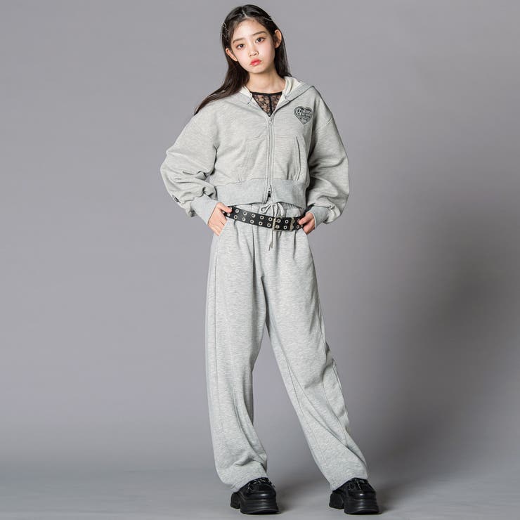 レースアップ・カーブパンツ（ベルト付き）(130~160cm) | ZIDDY | 詳細画像6 