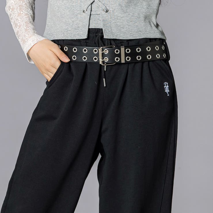 レースアップ・カーブパンツ（ベルト付き）(130~160cm) | ZIDDY | 詳細画像8 