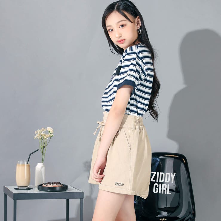 【 ニコ☆プチ 掲載 】レースアップショートパンツ(130~160cm) | ZIDDY | 詳細画像4 