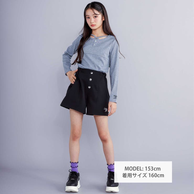 ボタンショートパンツ(130~160cm) | ZIDDY | 詳細画像3 