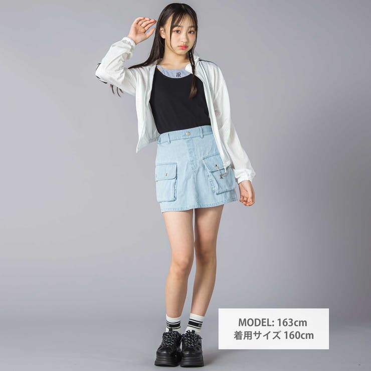 チェーン付きショートボトム(130~160cm) | ZIDDY | 詳細画像2 