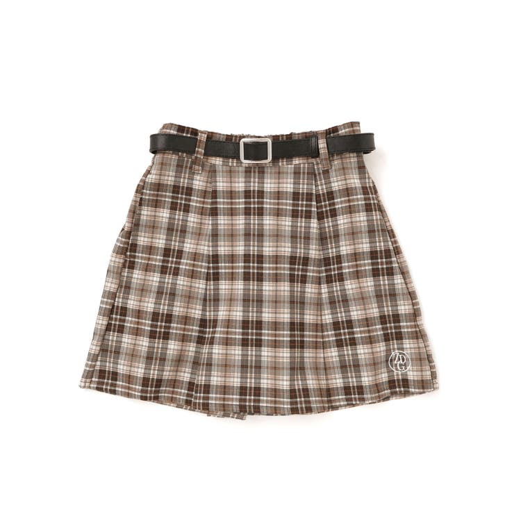 合皮ベルト付きチェックスカパン(130~160cm) | ZIDDY | 詳細画像11 