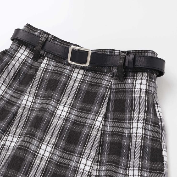 合皮ベルト付きチェックスカパン(130~160cm) | ZIDDY | 詳細画像15 